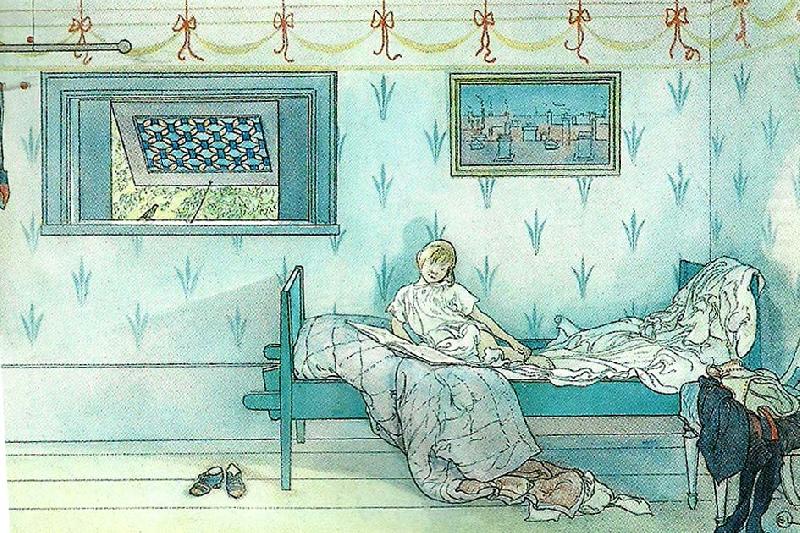 Carl Larsson kukuliku, klockan ar sju china oil painting image